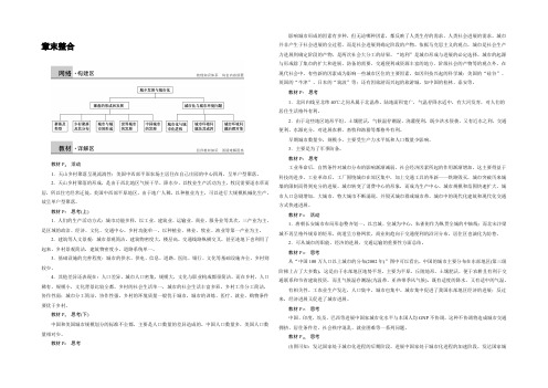 2021-2022学年高二地理人教版选修4学案：第一章 城乡发展与城市化 整合 Word版含答案