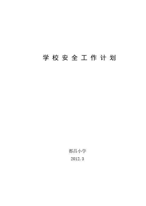 2011学年安全工作计划