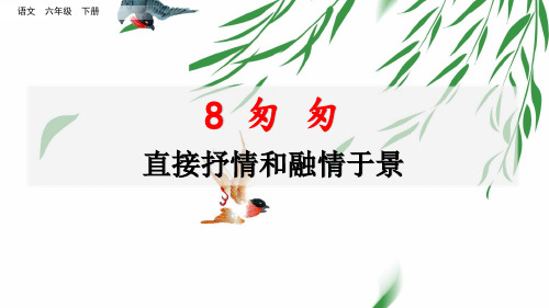 部编版小学语文六年级下册《匆匆》名师讲重点