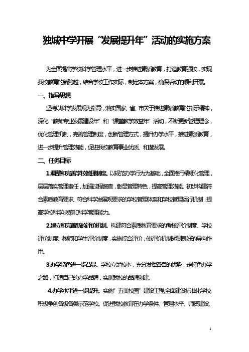 实施方案 Microsoft Word 文档