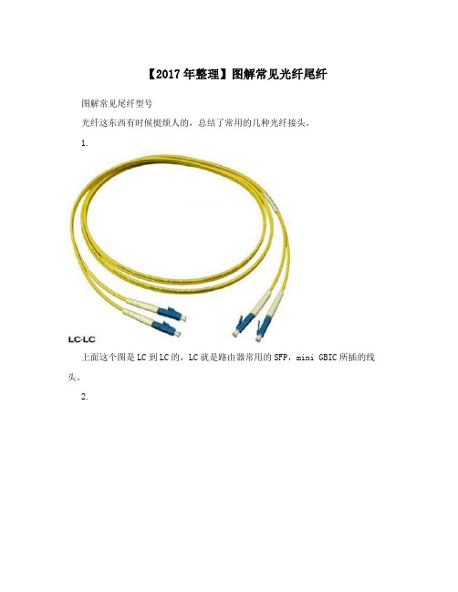 【2017年整理】图解常见光纤尾纤