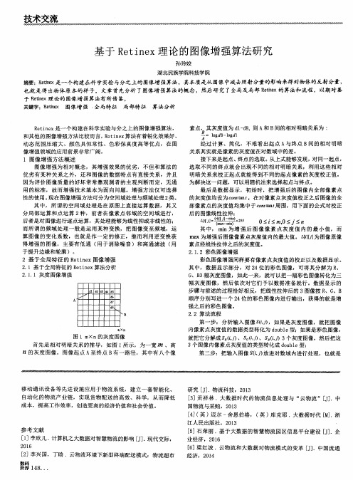 基于Retinex理论的图像增强算法研究