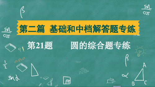 2025年中考数学总复习培优训第21题圆的综合题专练