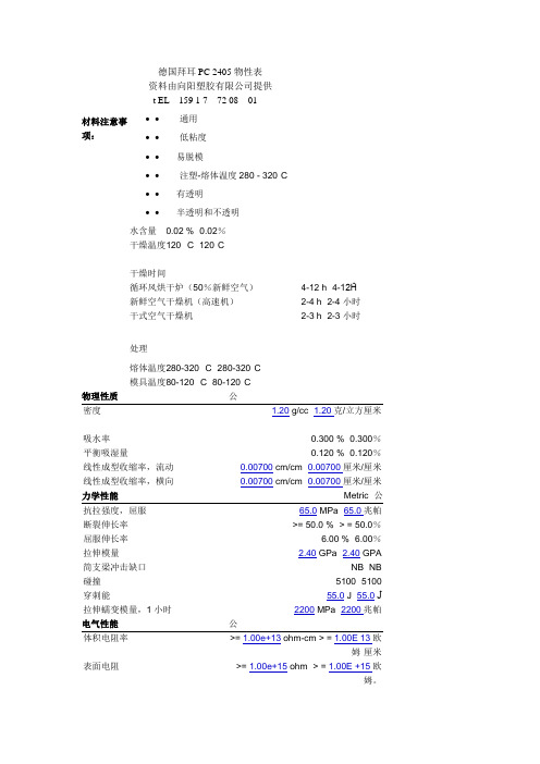 德国拜耳PC 2405