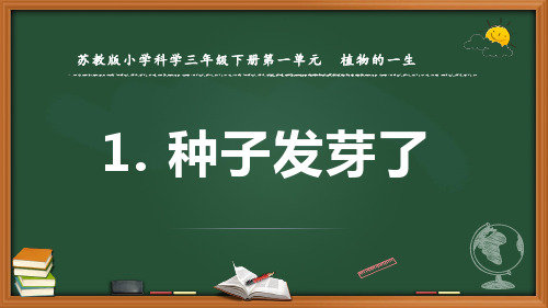 最新2022苏教版科学三年级下册《种子发芽了》优质课件