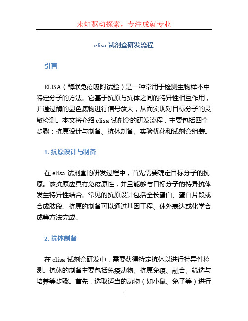 elisa试剂盒研发流程 (2)