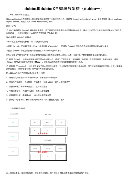 dubbo和dubboX与微服务架构（dubbo一）