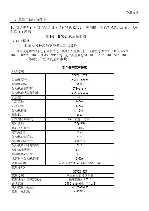 单轨吊设计资料