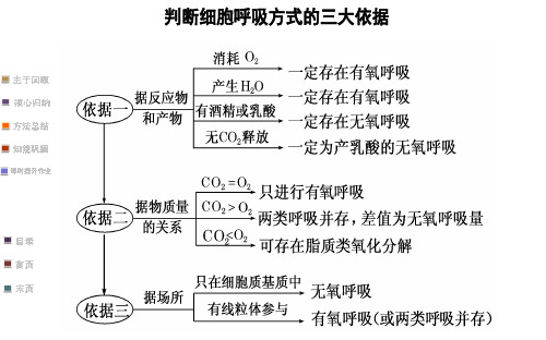 细胞呼吸方式判断、影响呼吸因素和应用