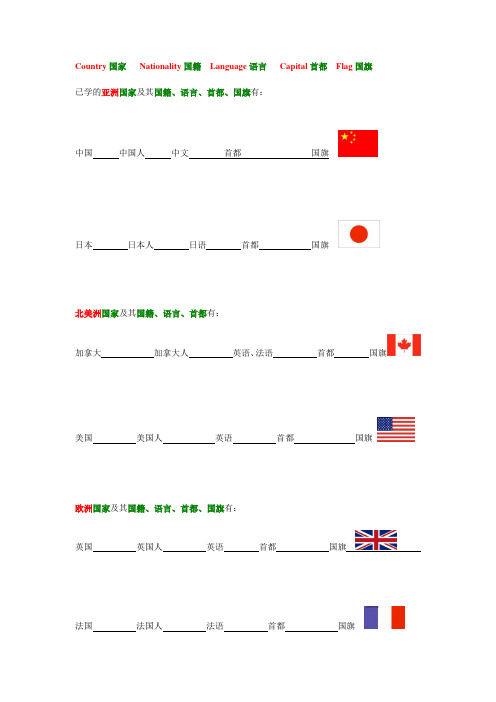 小结小学阶段国名、国籍及其语言.doc
