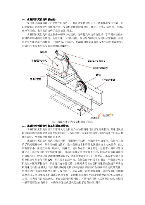 永磁同步无齿曳引机简介