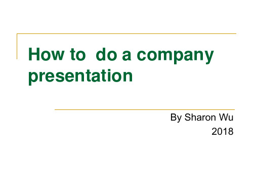 company presentation