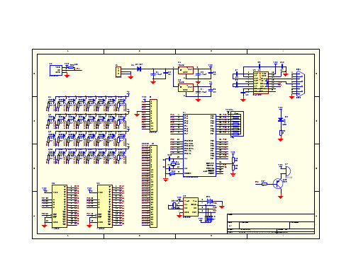 双色点阵控制卡原理图PCB