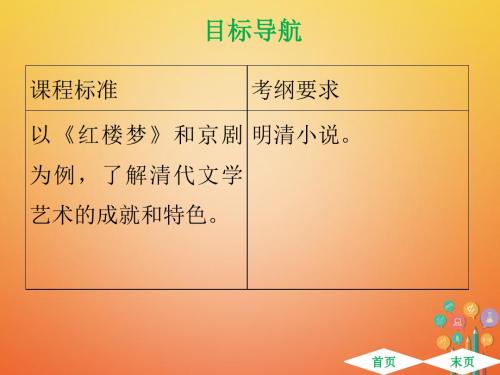 春七年级历史下册第三单元明清时期统一多民族国家的巩固与发展第21课清朝前期的文学艺术课件新人教版2