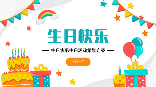 生日快乐生日祝福生日会活动策划(共27张PPT)