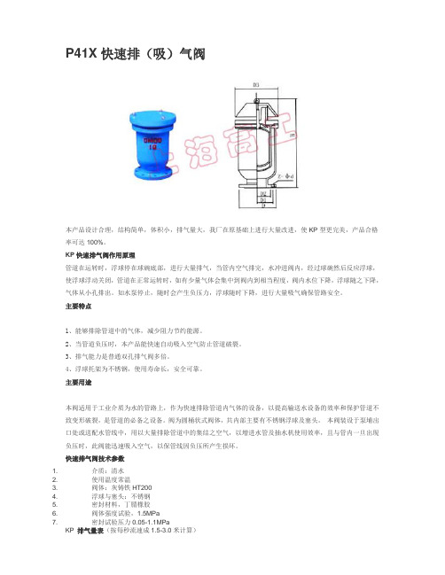 各类排气阀