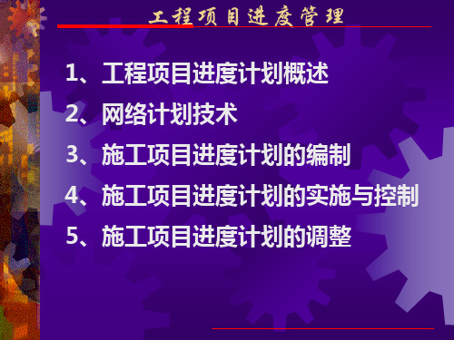 工程项目进度管理PPT讲解(167页)