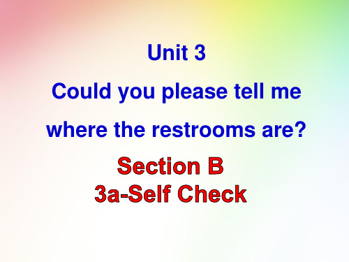 【新】人教版九年级英语(全一册)上册《Unit3 Section B 3a-Self Check 》优质PPT教学课件