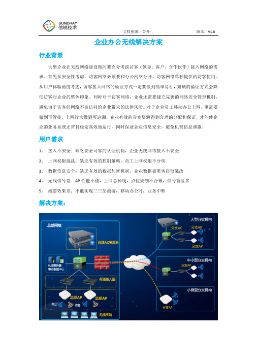 企业办公无线解决方案