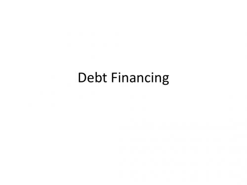 Debt Financing edited