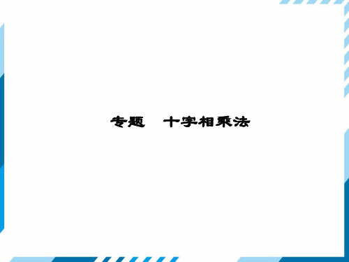 华师版八年级上册12.5因式分解  十字相乘法专题课件(13张PPT)