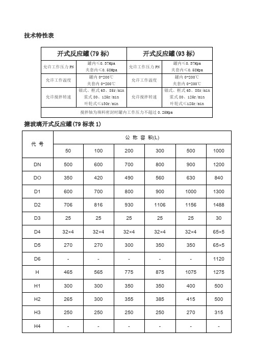 标搪瓷反应釜尺寸规格与标搪瓷反应釜尺寸规格