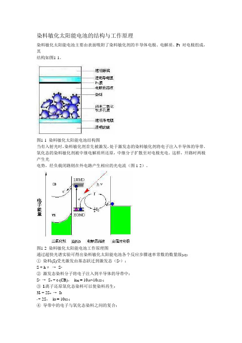 染料敏化太阳能电池的结构与工作原理