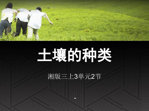 202X秋湘教版科学三上3.2《土壤的种类》ppt课件