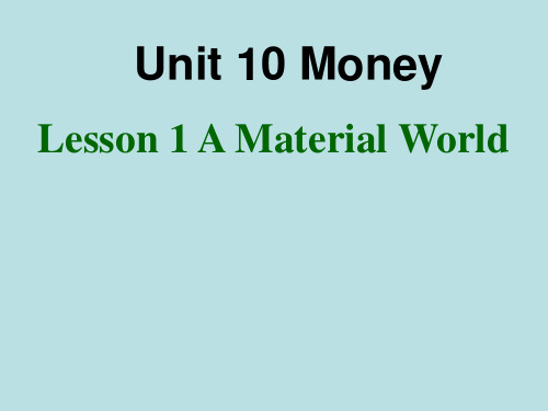 北师大课标版高中英语必修4Unit 10Lesson1(共22张PPT)