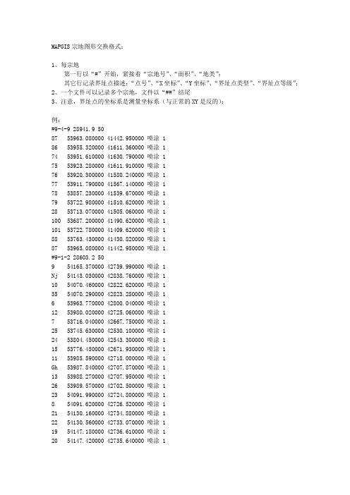 宗地图形交换格式