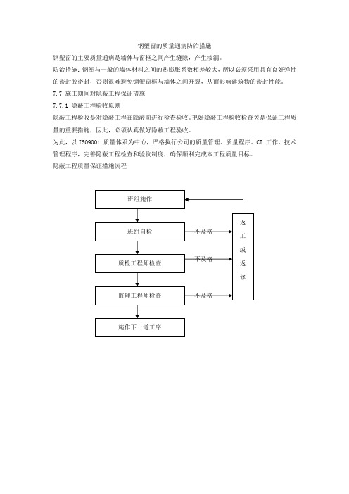 钢塑窗的质量通病防治措施