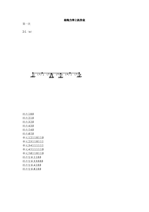 结构力学上机作业