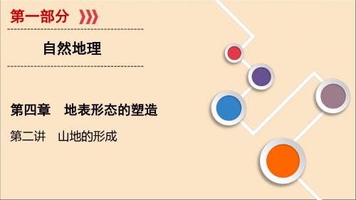 (山东专用)2020版高考地理一轮总复习第4章地表形态的塑造第二讲山地的形成课件鲁教版