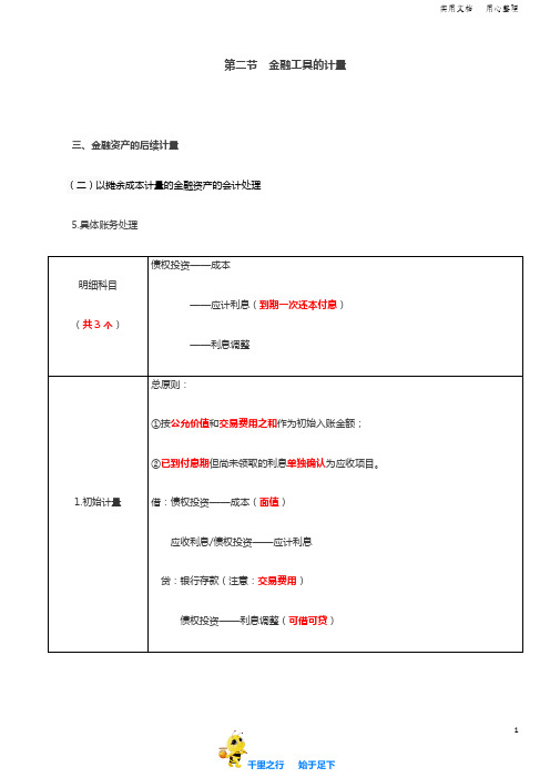 2019中级会计实务98讲第39讲金融资产的后续计量(2)