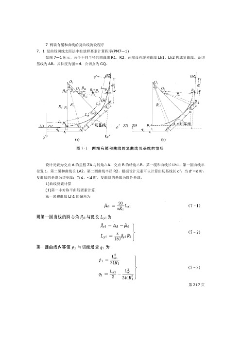 复合曲线公式