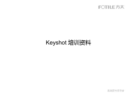 keyshot培训