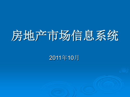 房地产市场信息系统(精)