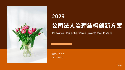 2023年某煤焦化工公司法人治理结构方案方案