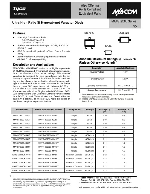 MA4ST2300-1146T中文资料