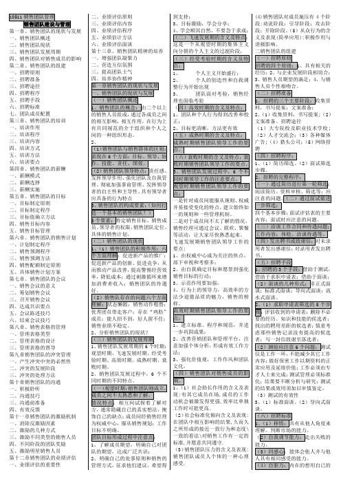 10511销售团队管理