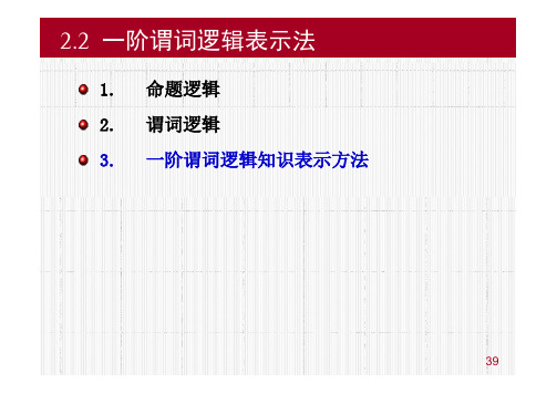 03-一阶谓词逻辑表示法课件