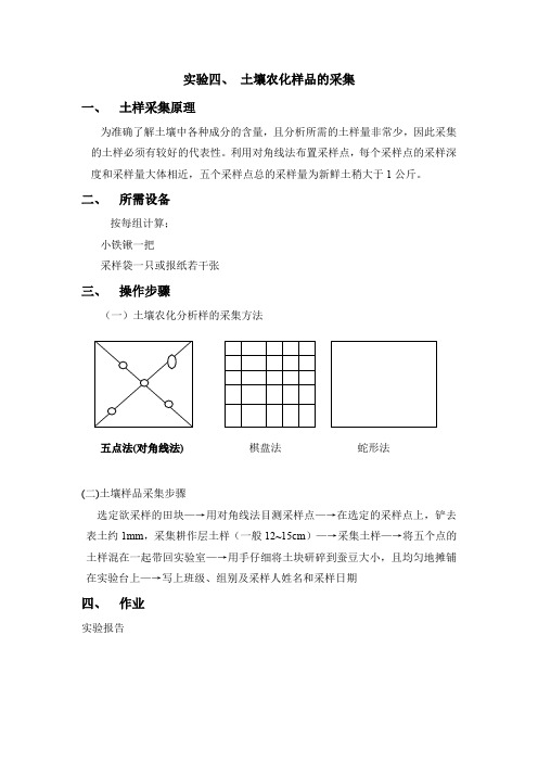 土壤样品的采集与制备