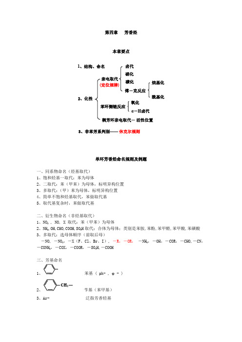 单环芳香烃命名及例题