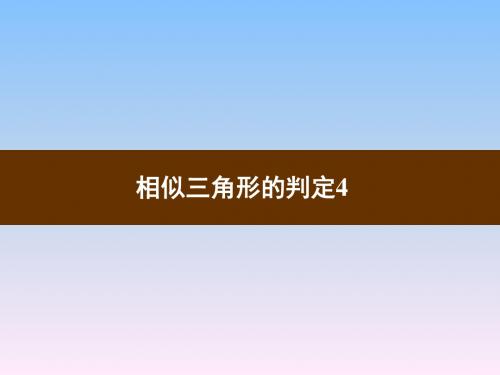 7、优秀相似三角形的判定定理(AA).