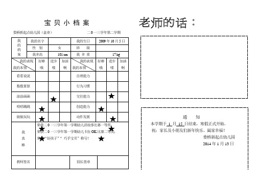 宝贝小档案11