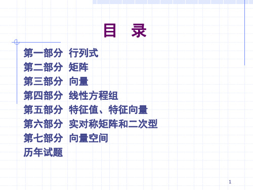 线性代数考研辅导1001ppt精品文档281页