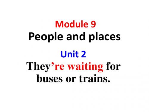 七年级英语上册Module9Unit2《They’rewaitingforbusesortrains》课件(新版)外研版