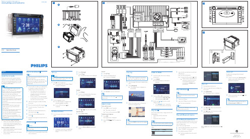 Philips 车载音响安装指南说明书