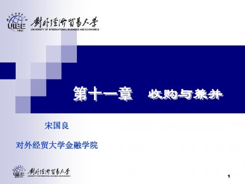 投资银行11-收购与兼并