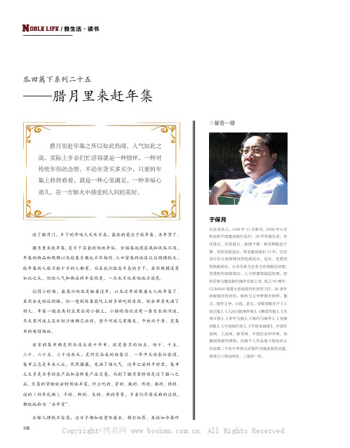 如瓜田篱下系列二十五——腊月里来赶年集